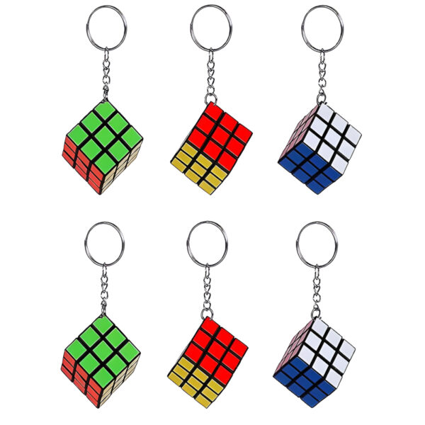 Puzzle Cube Key Rings Combo, Stylish Keychain for Boy and Girls- Pack of 2