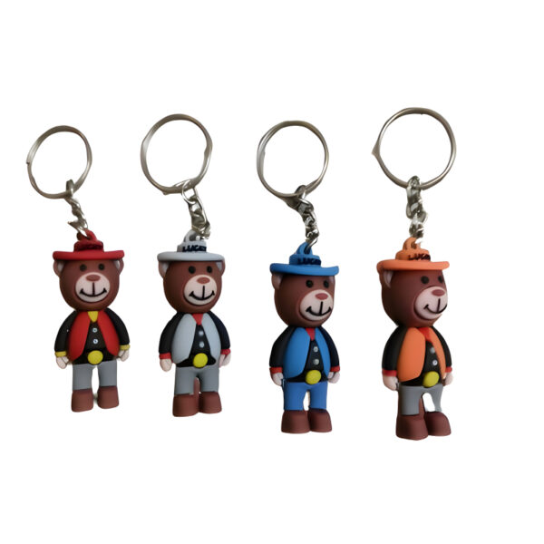 Cute Cartoon Teddy Bear Keychain Multicolour -One Piece