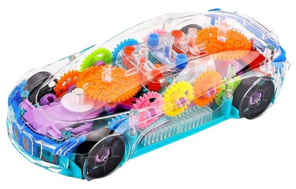 Gooyo GY388-48 3D Concept Gear Car Toy with 3D Lights and Musical Sounds Effect | Bump N' Go Action Car for Kids/Girls/Boy